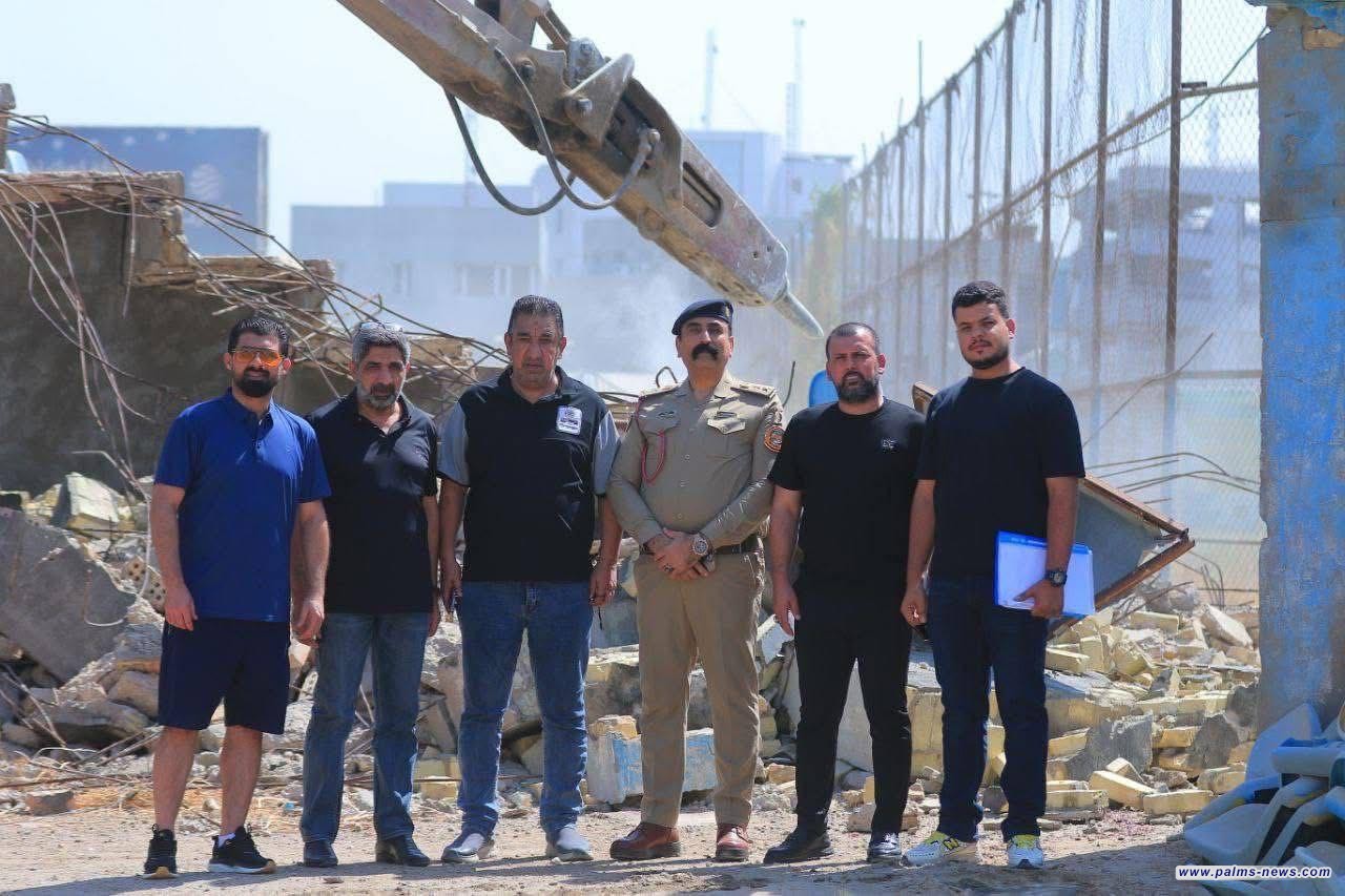 المباشرة بهدم ملعب نادي القوة الجوية ببغداد لبناء مجمع رياضي متكامل.